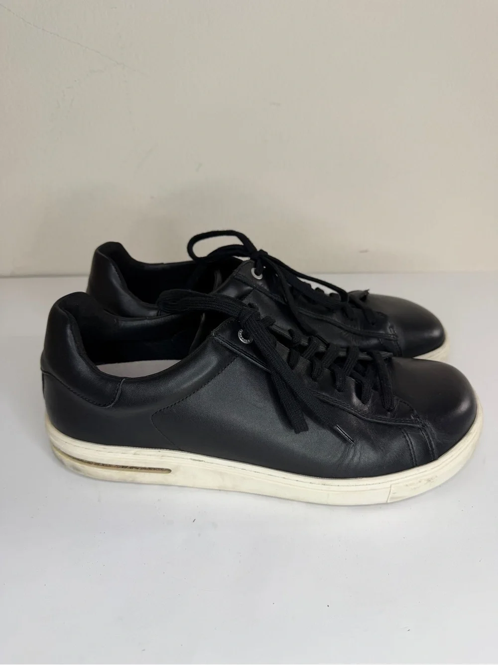 Birkenstock Bend Low Black Leather Sneakers Men Size EU 44 US 11 Made In Germany